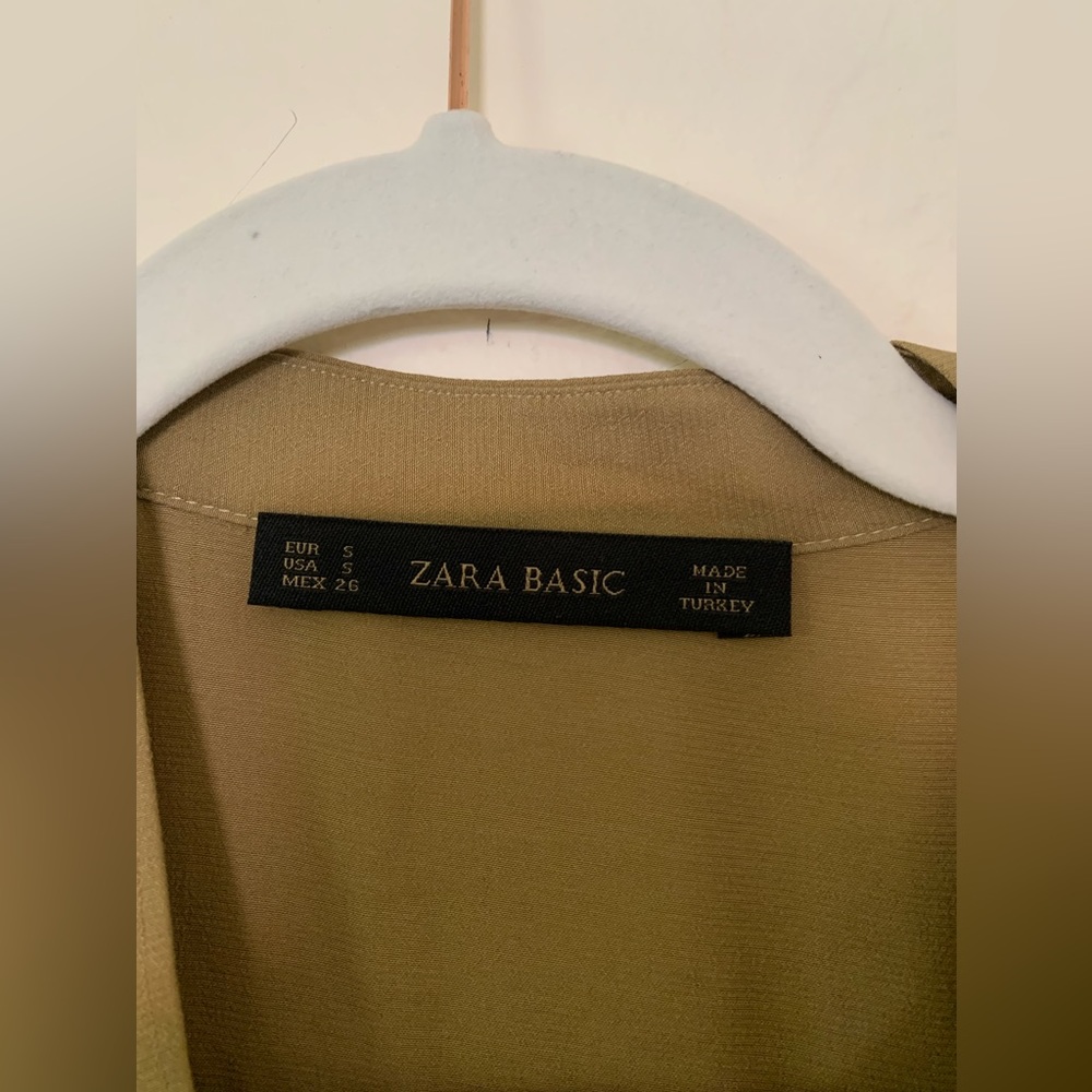 Zara Basic Sheer Blouse Size S - image 2